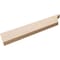 Ekena Millwork 2in. W x 6in. H x 32in. L Moab Woodgrain TimberThane Rafter Tail, Primed Tan RFTUR02X06X32MOARCPR - alternate 3